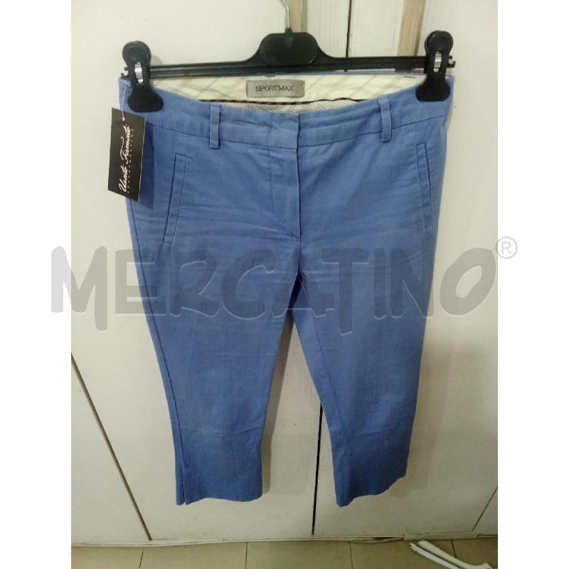 PANTALONE DONNA AZZURRO SPORTMAX | Mercatino dell'Usato Benevento 1