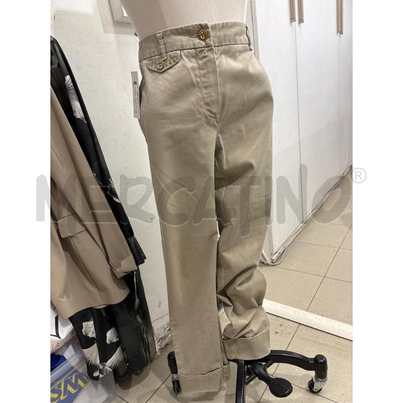 PANTALONE DONNA BEIGE BOTTONI GIALLI MARELLA | Mercatino dell'Usato Benevento 1