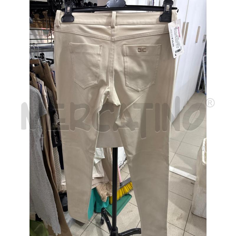 PANTALONE DONNA BEIGE ELISABETTA FRANCHI VITA BASSA | Mercatino dell'Usato Benevento 3