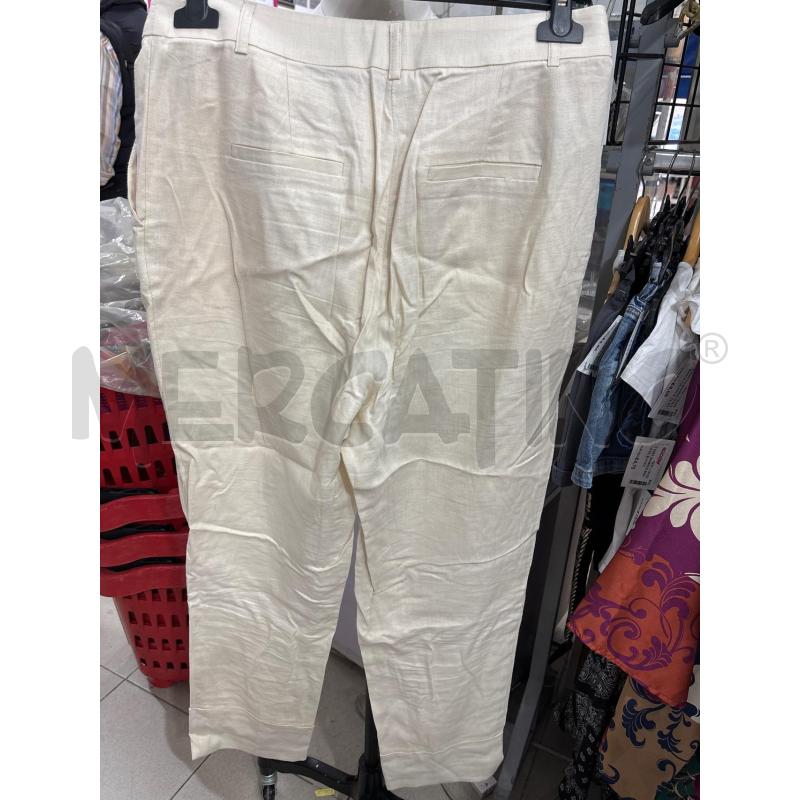 PANTALONE DONNA BEIGE MOTIVI LARGO CON RISVOLTO | Mercatino dell'Usato Benevento 3
