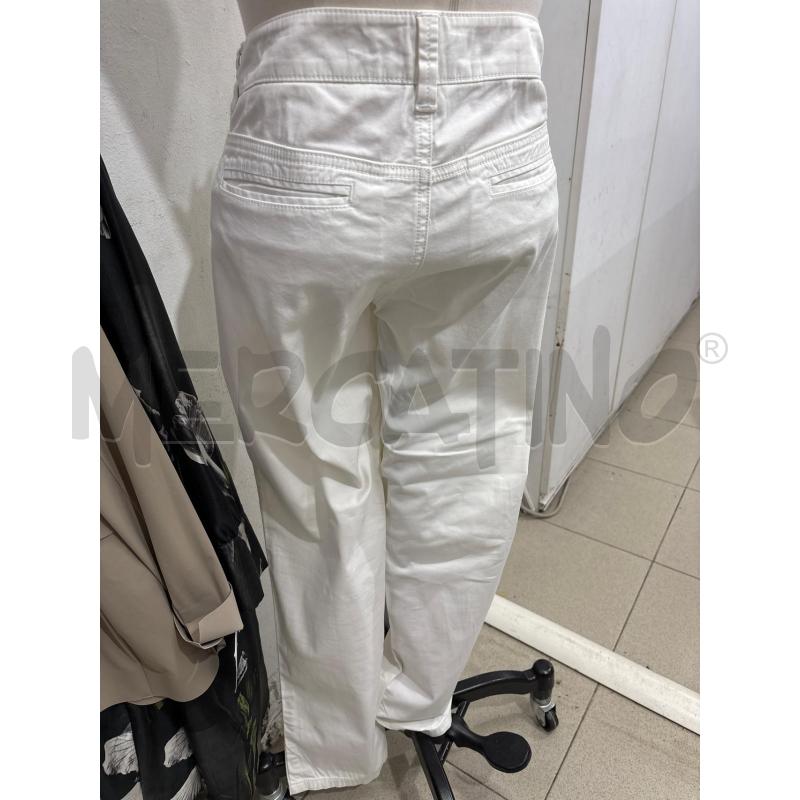 PANTALONE DONNA BIANCO MAXECO SLIM VITA MEDIA | Mercatino dell'Usato Benevento 3