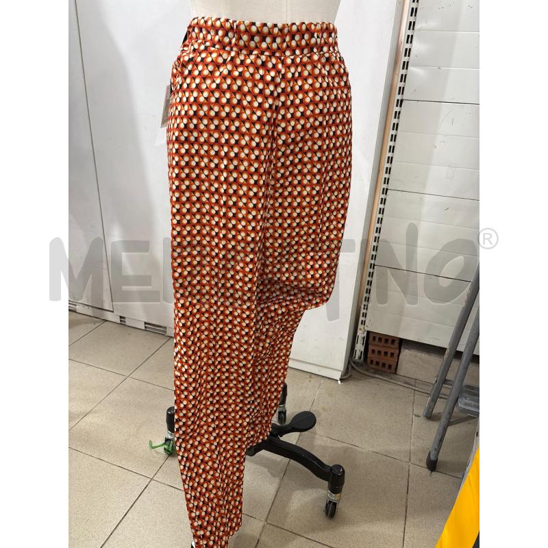 PANTALONE DONNA CERCHIETTI ARANCIO NERO MARA DESIDERI | Mercatino dell'Usato Benevento 1