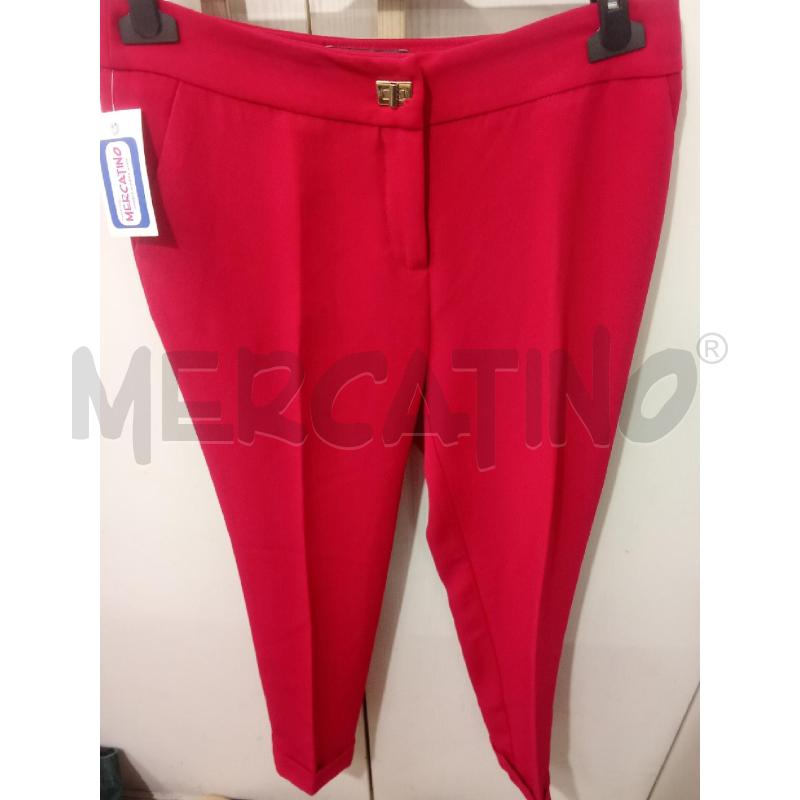 PANTALONE DONNA FUCSIA CON PIEGA CAMOMILLA | Mercatino dell'Usato Benevento 1