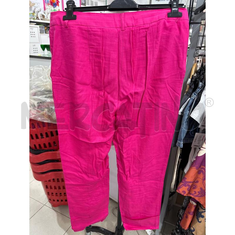 PANTALONE DONNA FUCSIA MOTIVI CON RISVOLTO | Mercatino dell'Usato Benevento 2