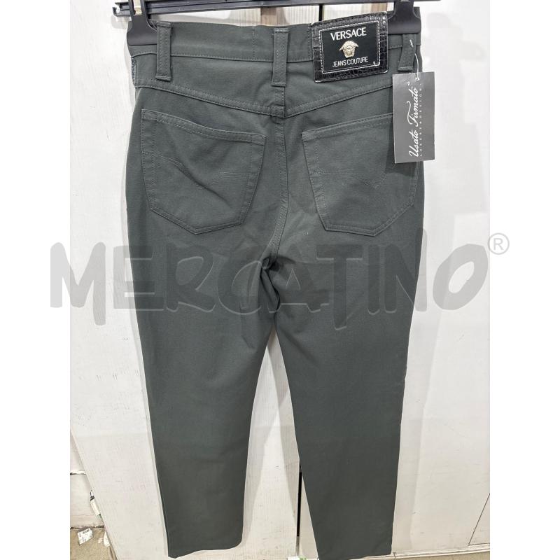 PANTALONE DONNA GRIGIO SCURO VERSACE SENZA BOTTONE  | Mercatino dell'Usato Benevento 4