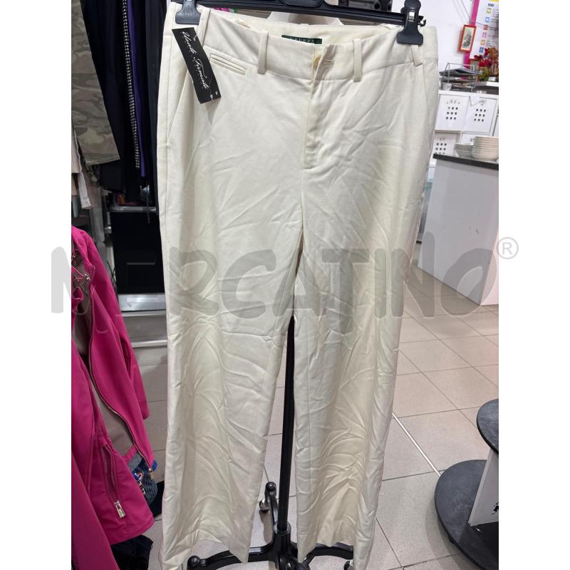 PANTALONE DONNA LARGO BEIGE RALPH LAUREN TASCHE TRASVERSALI | Mercatino dell'Usato Benevento 1