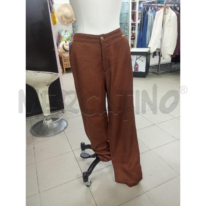 PANTALONE DONNA MARRONE CAMOMILLA LARGO | Mercatino dell'Usato Benevento 1