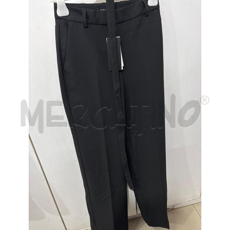 PANTALONE DONNA NERO MARCIANO GUESS VITA ALTA LARGO  | Mercatino dell'Usato Benevento 1