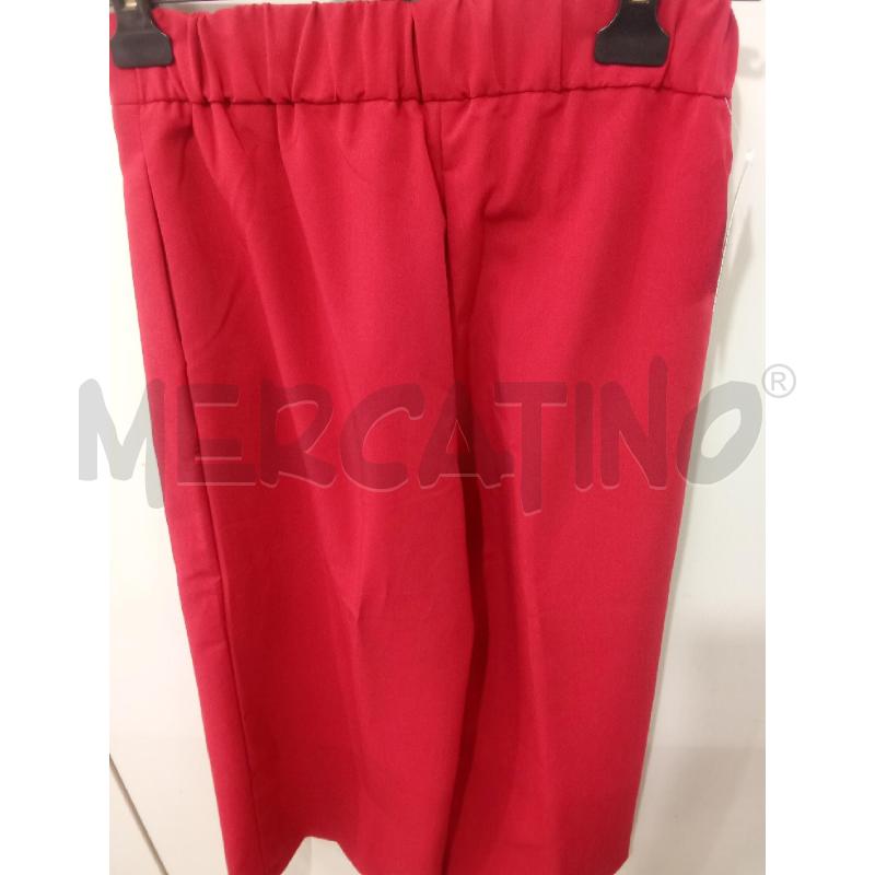 PANTALONE DONNA ROSSO LARGO CONBIPEL | Mercatino dell'Usato Benevento 3