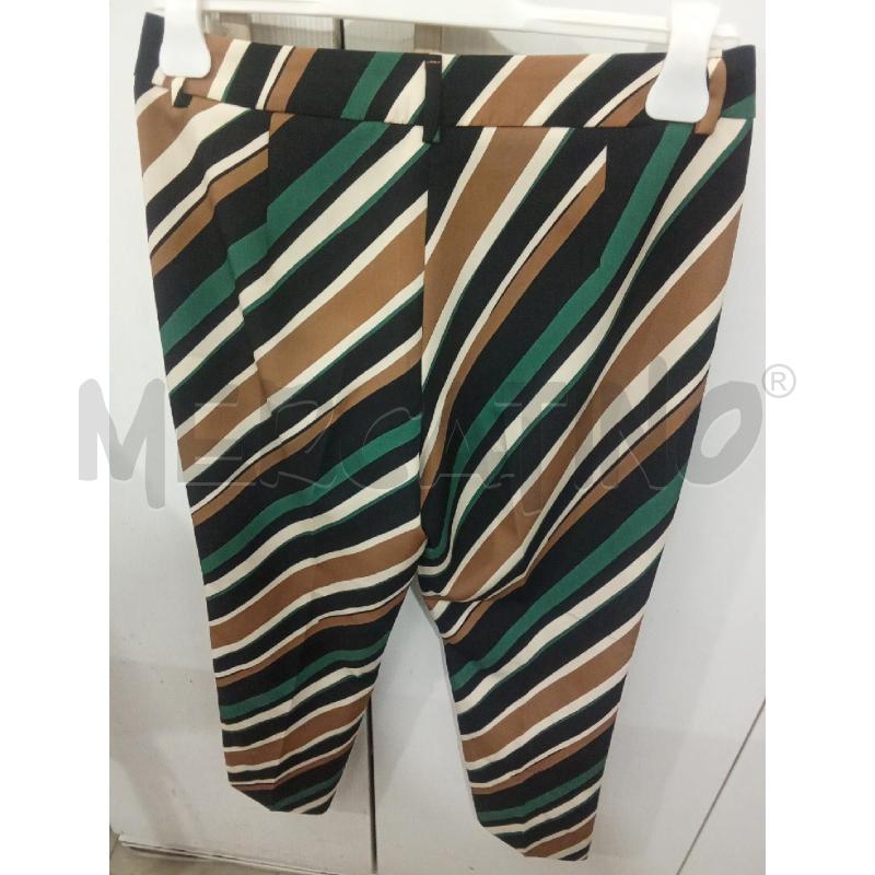 PANTALONE DONNA VERDE MARRONE BEIGE EFFETTO STRIATURE EMME MARELLA | Mercatino dell'Usato Benevento 2