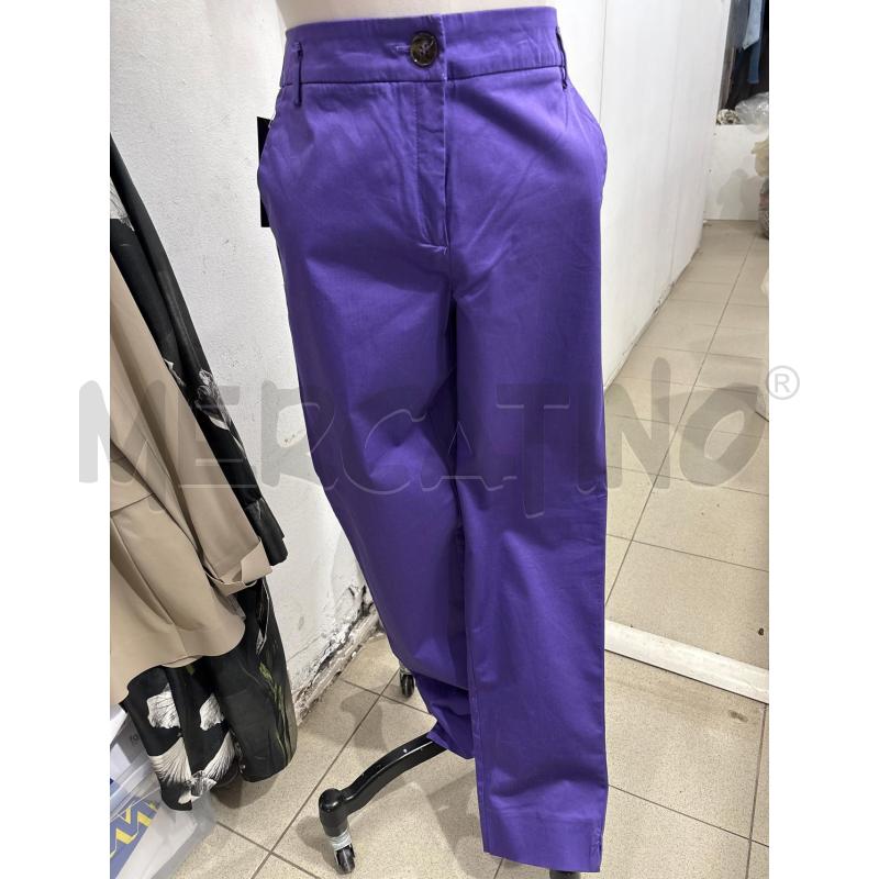 PANTALONE DONNA VIOLA EMME MARELLA TAGLIO CLASSICO | Mercatino dell'Usato Benevento 1