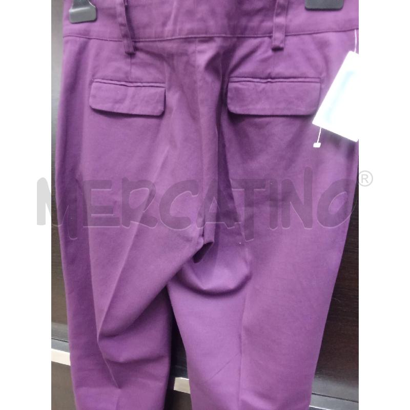 PANTALONE DONNA VIOLA SCURO CAMOMILLA DOPPIO BOTTONE  | Mercatino dell'Usato Benevento 3