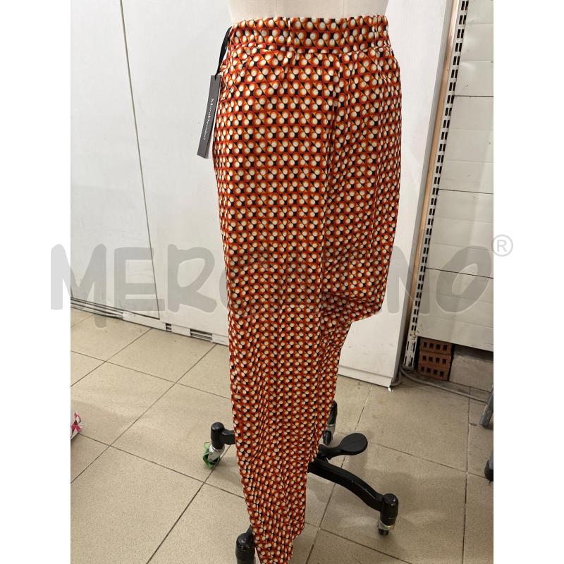 PANTALONE DONNA  CERCHIETTI ARANCIO NERO MARA DESIDERI | Mercatino dell'Usato Benevento 1