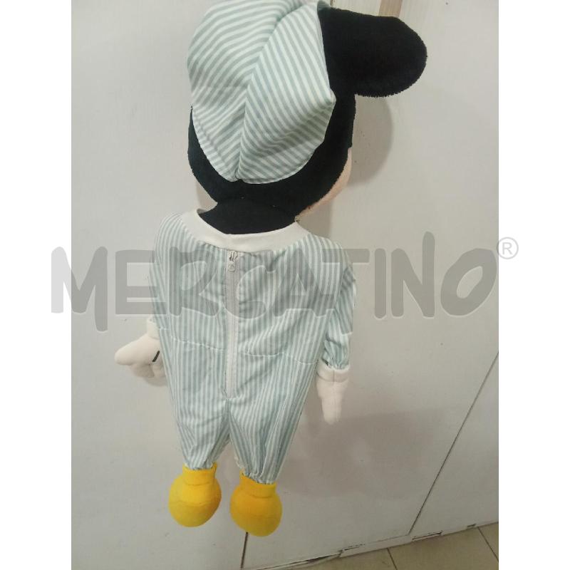 PELUCHE VINATGE TOPOLINO PORTAPIGIAMINO RIGHE AZZURRE | Mercatino dell'Usato Benevento 3