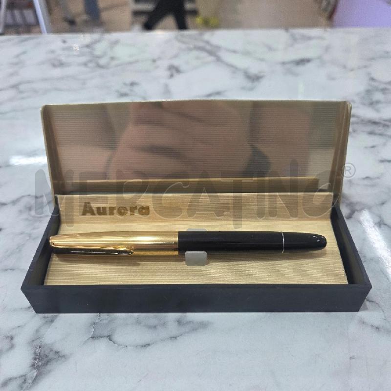 PENNA STILOGRAFICA AURORA DORATA NERA | Mercatino dell'Usato Benevento 1