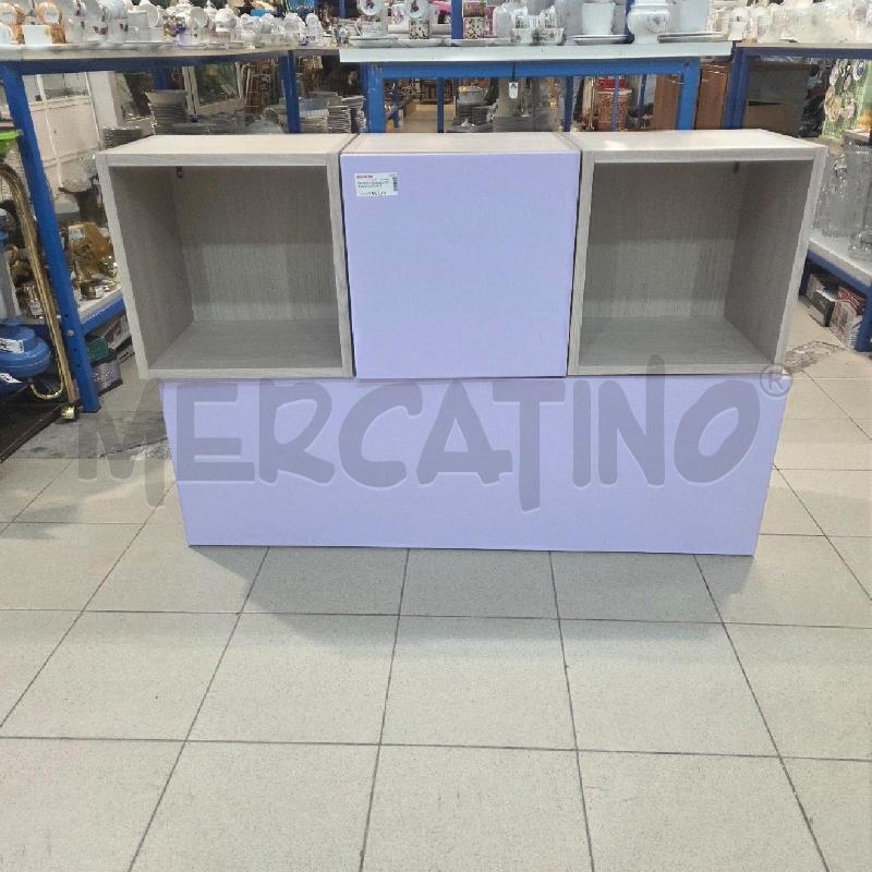 PENSILE X PARETE ATTREAZZATA VIOLA LEGNO CHIARO | Mercatino dell'Usato Benevento 1