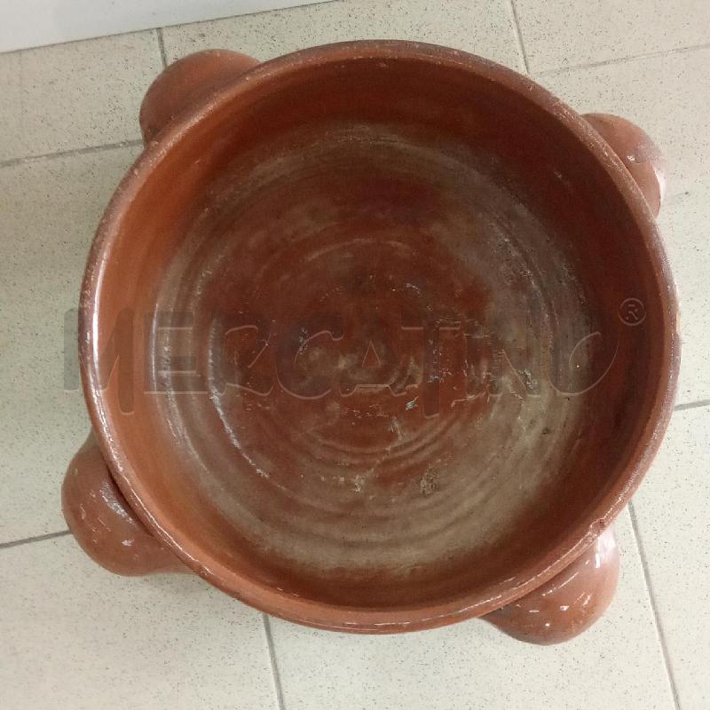 PENTOLA MAXI TERRACOTTA MARRONE MANICI | Mercatino dell'Usato Benevento 1