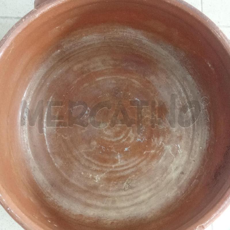 PENTOLA MAXI TERRACOTTA MARRONE MANICI | Mercatino dell'Usato Benevento 4
