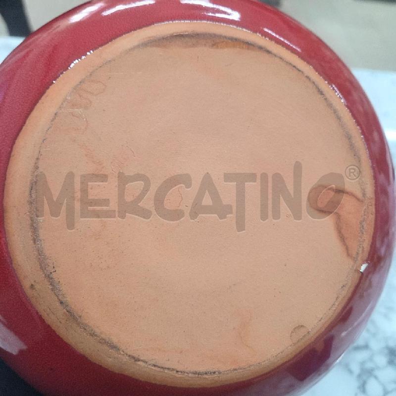 PENTOLINO TERRACOTTA ROSSO SMALTATO MANICO | Mercatino dell'Usato Benevento 4