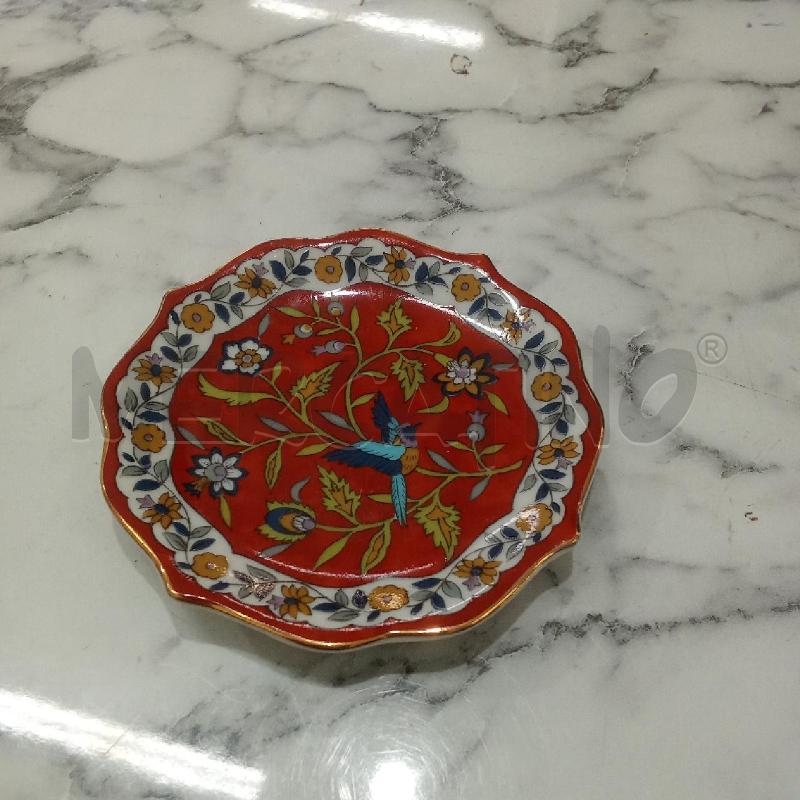 PIATTINO PZ COPPIA STILE ORIENTALE ROSSO BLU | Mercatino dell'Usato Benevento 3