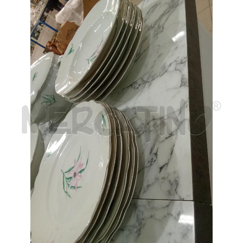 PIATTI PZ. GRUPPO+ZUPPIERA+PIATTI PORTATA FIORI ROSA VERBANO | Mercatino dell'Usato Benevento 3