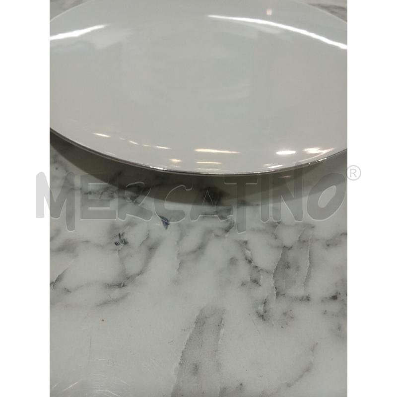 PIATTI PZ. PORCELLANA BIANCA ROSENTHAL STUDIO LINE BORDO ARGENTATO | Mercatino dell'Usato Benevento 4