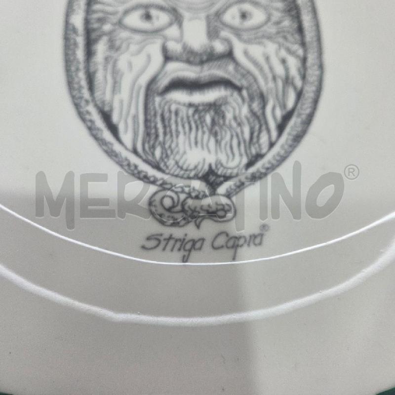 PIATTO CER BIANCO VERDE MALEVENTUM LEGEND STRIGA CAPRA | Mercatino dell'Usato Benevento 3