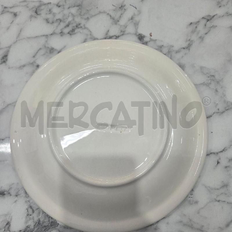PIATTO CER BIANCO VERDE MALEVENTUM STRIGA GALLINARI DOMINA | Mercatino dell'Usato Benevento 3
