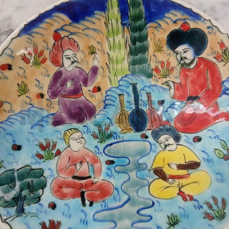 PIATTO DECORATIVO CER STILE ORIENTALE DISEGNI | Mercatino dell'Usato Benevento 4