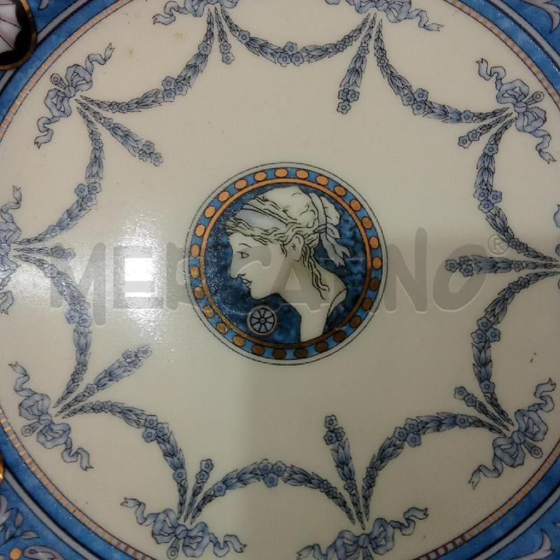 PIATTO PORCELLANA BLU DORATO MARTA MARZOTTO | Mercatino dell'Usato Benevento 3