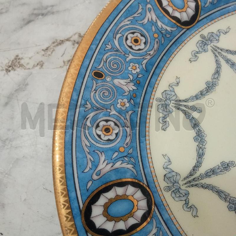 PIATTO PORCELLANA BLU DORATO MARTA MARZOTTO | Mercatino dell'Usato Benevento 4
