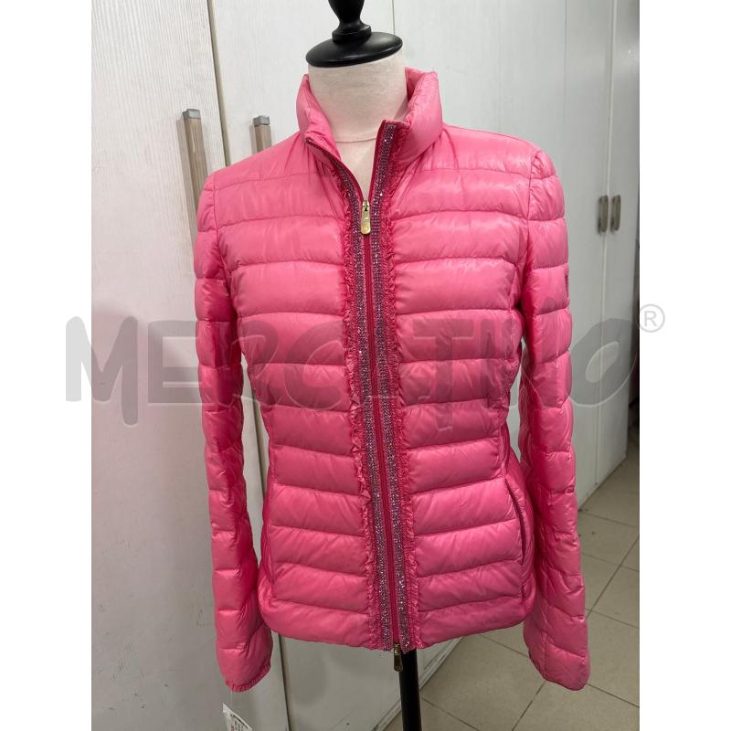 PIUMINO DONNA FUCSIA BORDO CERNIERA STRASS VIA DELLE PERLE | Mercatino dell'Usato Benevento 1