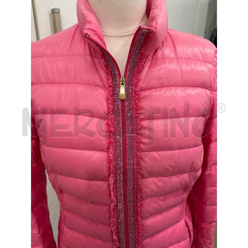 PIUMINO DONNA FUCSIA BORDO CERNIERA STRASS VIA DELLE PERLE | Mercatino dell'Usato Benevento 2