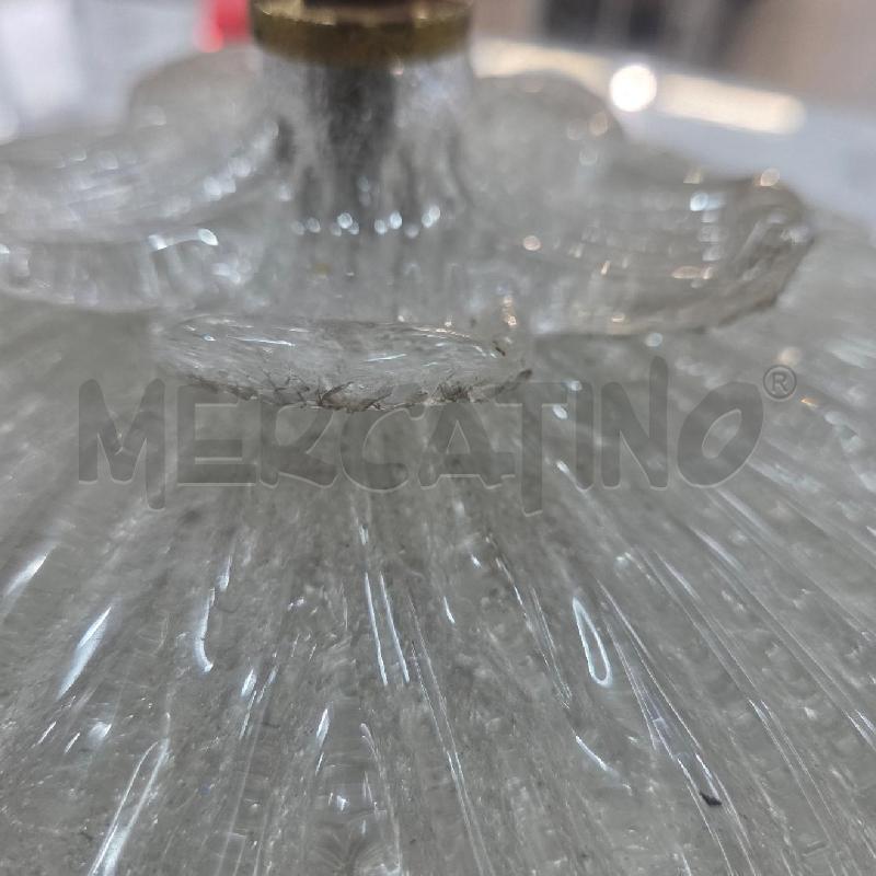 PLAFONIERA VETRO MURANO FIORE BORDO ONDULATO | Mercatino dell'Usato Benevento 2