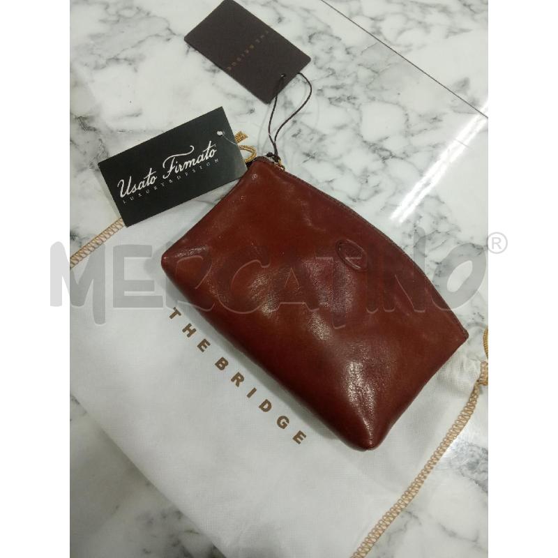 POCHETTE BEAUTY THE BRIDGE MARRONE | Mercatino dell'Usato Benevento 1