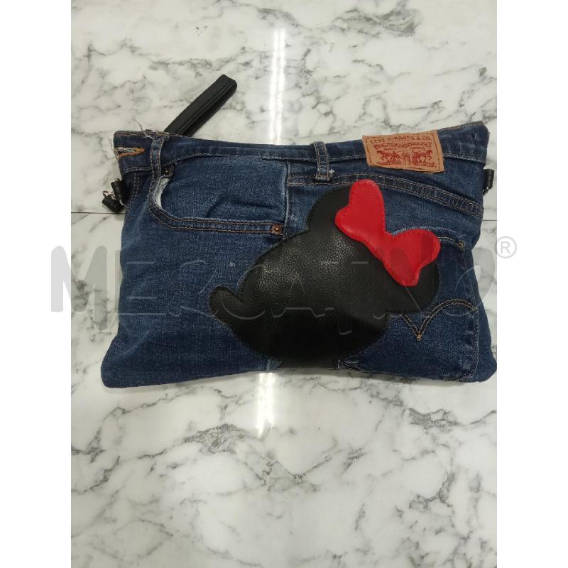 POCHETTE DENIM SCURO MINNIE LEVIS CON TRACOLLA E POLSIERA | Mercatino dell'Usato Benevento 1