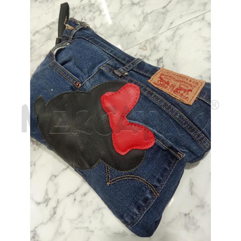 POCHETTE DENIM SCURO MINNIE LEVIS CON TRACOLLA E POLSIERA | Mercatino dell'Usato Benevento 2