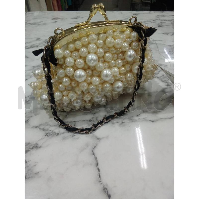 POCHETTE PERLINE BIANCHE CLUTCH LUISA SPAGNOLI  | Mercatino dell'Usato Benevento 1