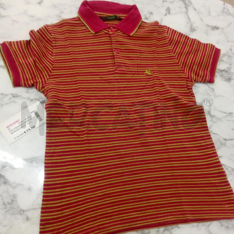 POLO BAMBINO ETRO RIGHE ROSA VERDI  | Mercatino dell'Usato Benevento 1