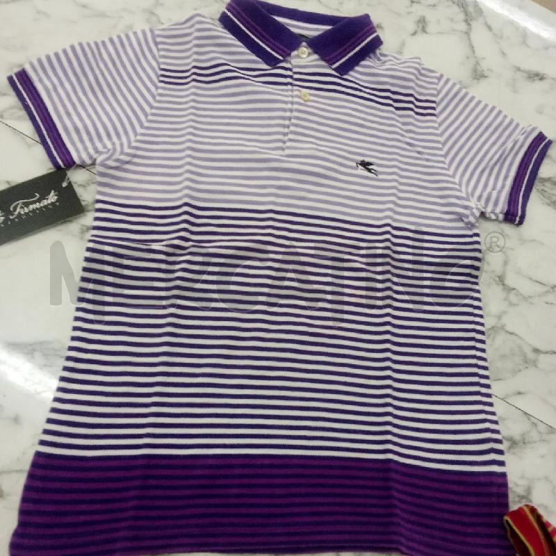POLO BAMBINO RIGHE ETRO VIOLA  | Mercatino dell'Usato Benevento 1