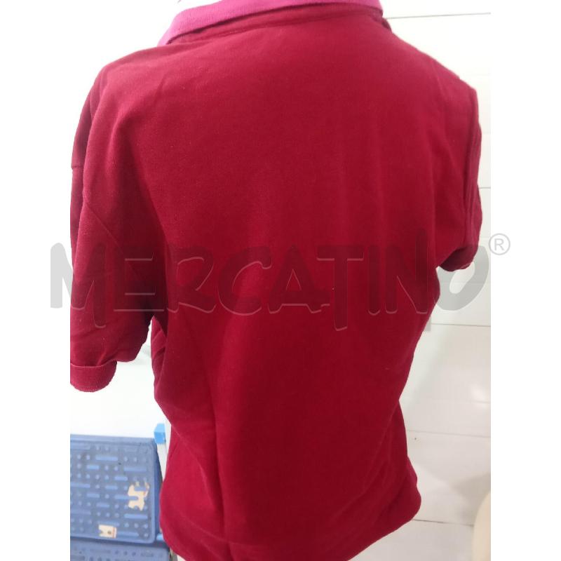 POLO DONNA LACOSTE BORDEAUC COLLETTO FUCSIA  | Mercatino dell'Usato Benevento 3