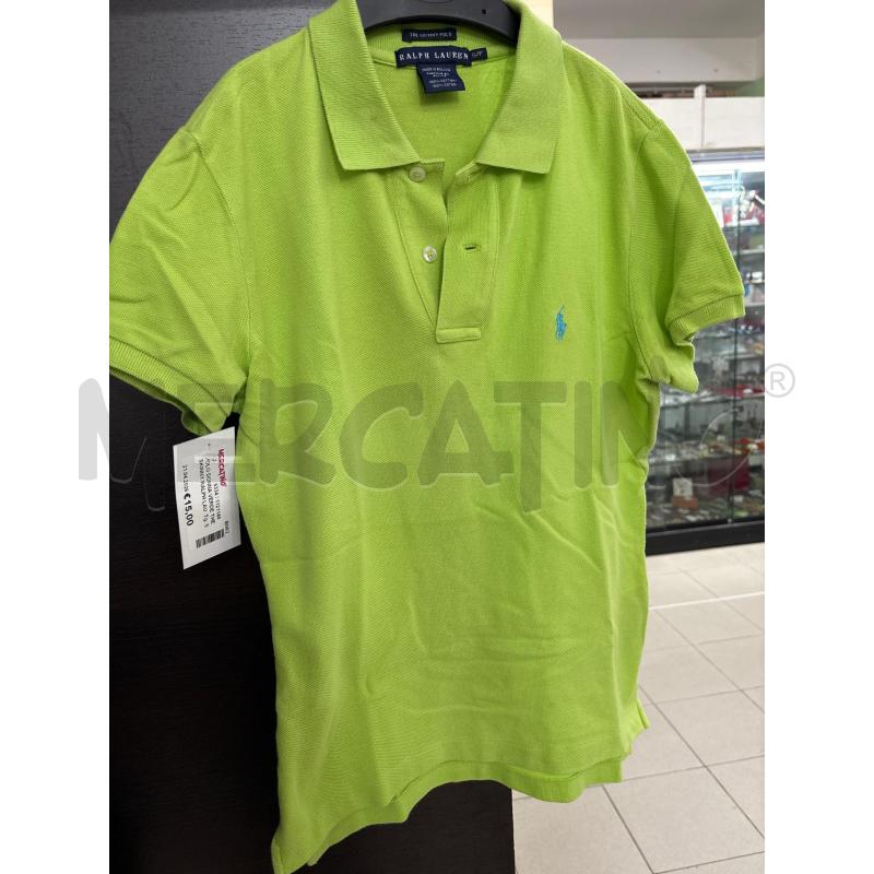 POLO DONNA VERDE THE SKINNY RALPH LAUREN | Mercatino dell'Usato Benevento 1