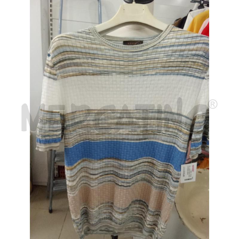 POLO UOMO BIANCA BEIGE AZZURRA KEEN61  | Mercatino dell'Usato Benevento 1