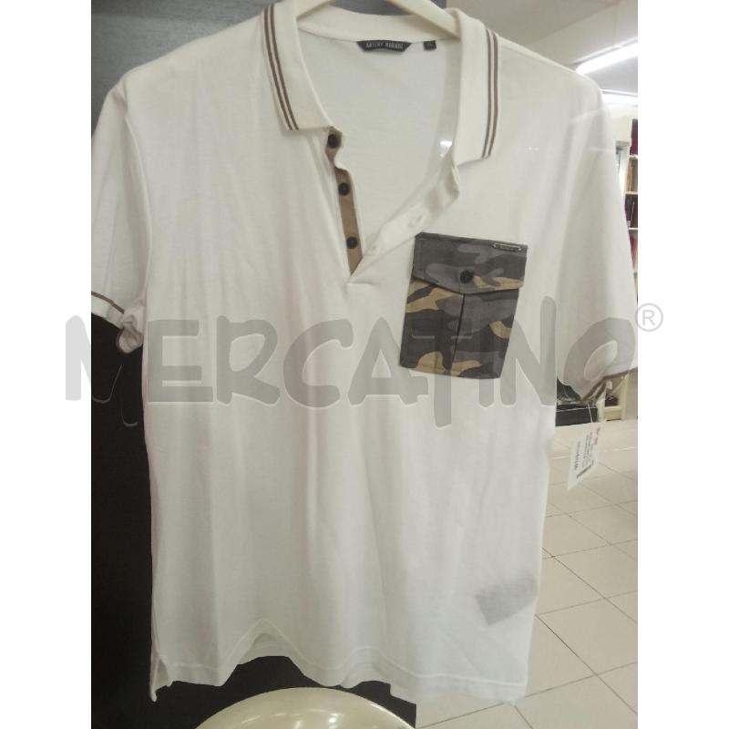 POLO UOMO BIANCA TASCHINO MIMETICO ANTOONY MORATO  | Mercatino dell'Usato Benevento 1