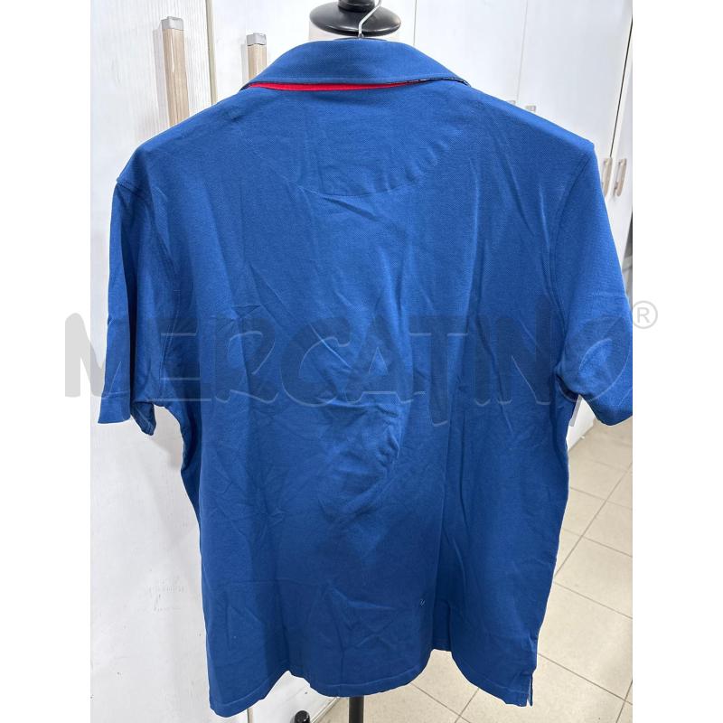 POLO UOMO BLU JOR&DAN COLLETTO ROSSO | Mercatino dell'Usato Benevento 3