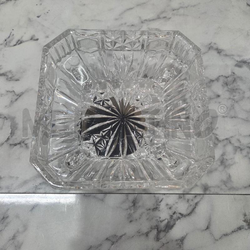 PORTA BON BON VETRO COPERCHIO TRASPARENTE FIORI | Mercatino dell'Usato Benevento 3
