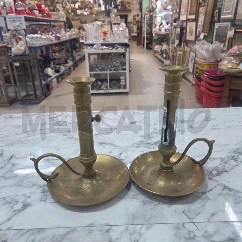 PORTA CANDELA DORATO MANICO CON ALZACANDELA | Mercatino dell'Usato Benevento 1