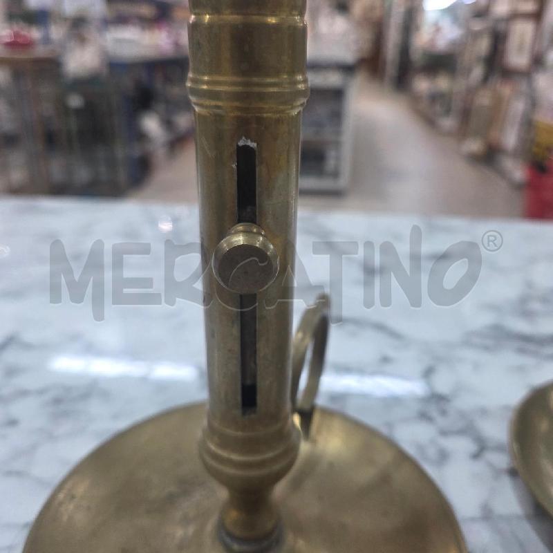 PORTA CANDELA DORATO MANICO CON ALZACANDELA | Mercatino dell'Usato Benevento 3