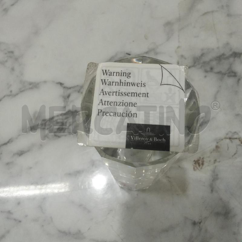 PORTA CANDELA VETRO FORMA CILINDRICA VILLEROY BOCH | Mercatino dell'Usato Benevento 3