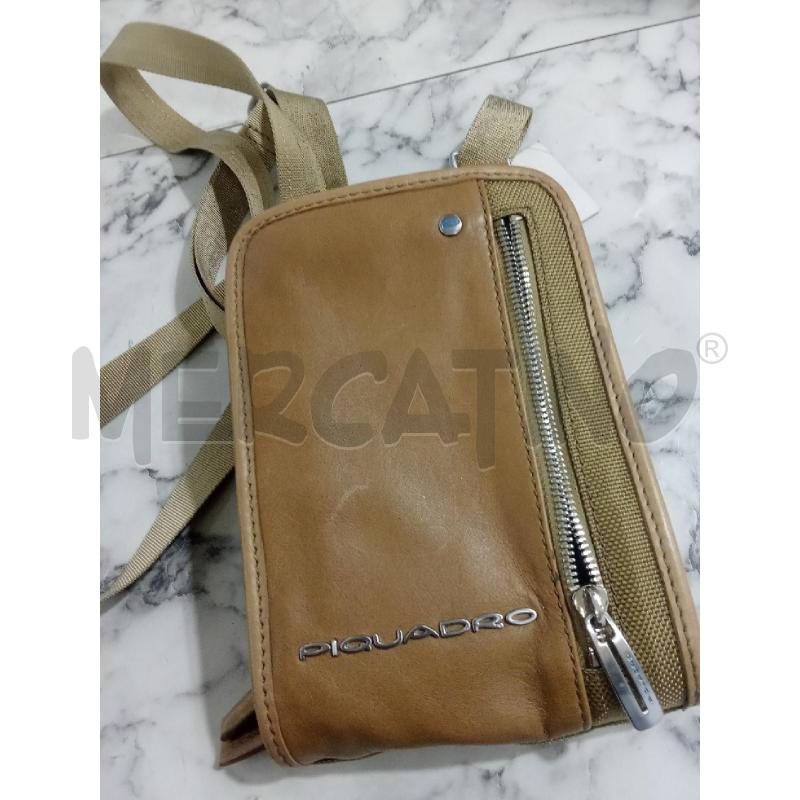 PORTA CELLULARE UOMO PIQUADRO BEIGE  | Mercatino dell'Usato Benevento 4